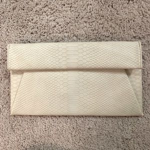 NWT crocodile print clutch